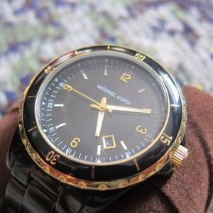 2000’s Michael Kors MK5173 Black & Gold Madison 3 Watch